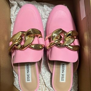 Steve Madden Pop Pink Mules